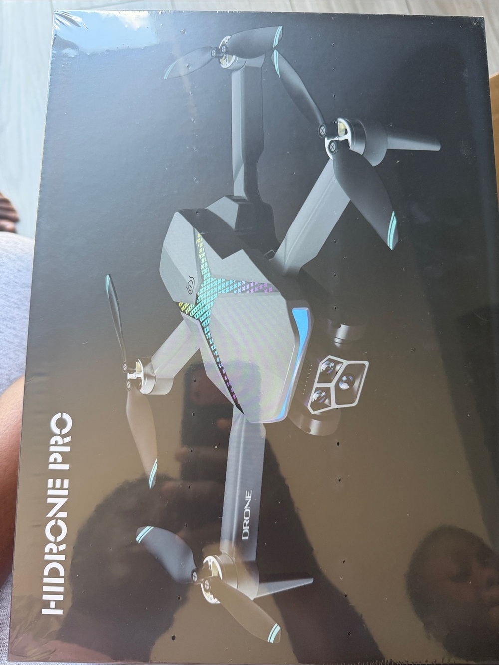 Pro Black Drone with Teal Accents